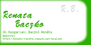 renata baczko business card